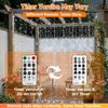 SINAMER Curtain Light for Bedroom, 200LED 6.6x6.6ft White Window Wall Hanging Fairy Curtain String Light, 8 Modes Remote Fairy String Lights Indoor for Wedding Party Home Garden Decorations view 3