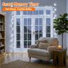 SINAMER Curtain Light for Bedroom, 200LED 6.6x6.6ft White Window Wall Hanging Fairy Curtain String Light, 8 Modes Remote Fairy String Lights Indoor for Wedding Party Home Garden Decorations view 4