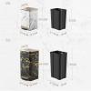 Bathroom trash can Luxury Marble Patterned Trash Can with LidStainless Steel Step-on Garbage Bin with Soft Close Lid, Foot Pedal and Inner Bucket for Home, Office Kitchen Trash Can(Black-gold,15L) view 2