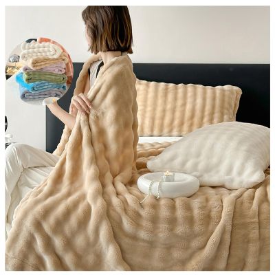 OREZAUQS Throw Blanket Soft Flannel Fleece Blankets Thermal Fuzzy Bed Blanket Lightweight Blanket for Bed Sofa Couch Camping and Travel Full/Queen Blanket (Khaki,100 * 150cm)