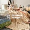 OREZAUQS Throw Blanket Soft Flannel Fleece Blankets Thermal Fuzzy Bed Blanket Lightweight Blanket for Bed Sofa Couch Camping and Travel Full/Queen Blanket (Khaki,100 * 150cm) view 2