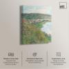 Art Remedy Monet-View Of Vetheuil Classic Monet Art Prints Canvas Wall Art, Gallery Wrapped, 16"x24" view 2