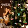 12pcs Christmas Tree Decorations Ornaments, Xmas Mouse Peppermint Candy Silicone Ornaments Hanging Pendant with Ropes for Christmas Tree Winter Holiday Party Crafts Stocking Stuffers Wreath Decor view 2