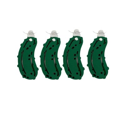 ASKJDT Christmas Pickle Money Holder OrnamentChristmas Tree Ornaments2024 New Unique Wooden Christmas Tree Cash Holders with BlessHappy Santa Money Dispenser for Family Friends (4pcs)