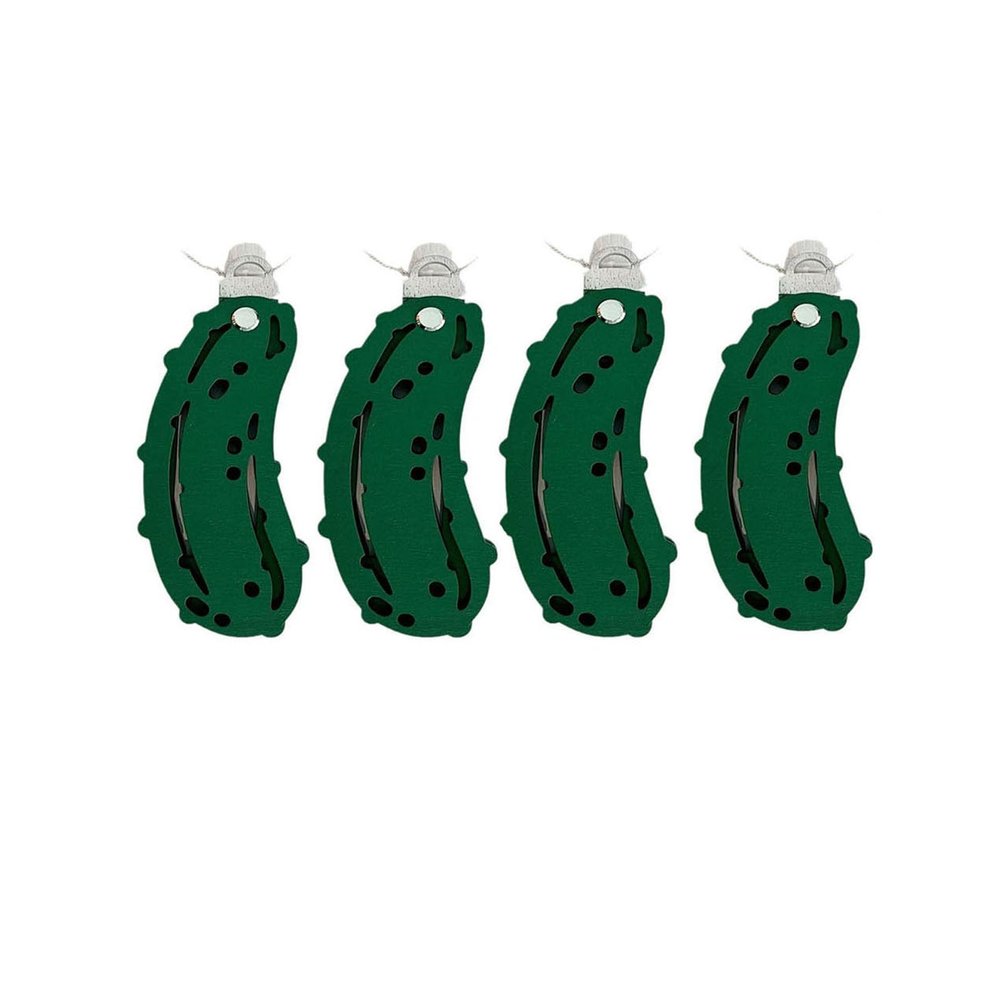 ASKJDT Christmas Pickle Money Holder OrnamentChristmas Tree Ornaments2024 New Unique Wooden Christmas Tree Cash Holders with BlessHappy Santa Money Dispenser for Family Friends (4pcs)