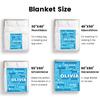 JOYXBUY Personalized Blanket and Throw - Customized Name Blanket for Kids Adult - Custom Blankets for Girls Boys - Monogrammed Blankets Gifts for Women Men view 3