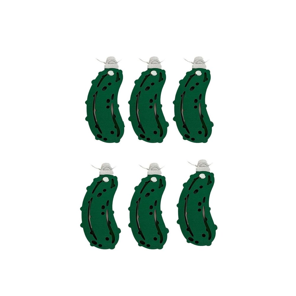ASKJDT Christmas Pickle Money Holder OrnamentChristmas Tree Ornaments2024 New Unique Wooden Christmas Tree Cash Holders with BlessHappy Santa Money Dispenser for Family Friends (6pcs)