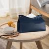 GHJUMKFDF Pu Leather Desk Top Tissue Box, Moisture Resistant Pumping Paper Box, Napkin Holder Storage Box/Red view 3