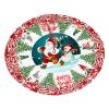Winter Santa Claus Snowman Christmas Snowflake Christmas Tree Christmas Tree Skirt 36" Winter Holiday Tree Mat Decoration view 1