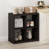 Furinno HERMITE 4-Cube Kitchen Island, Extra Thick Coffee Bar, Dark Oak view 2