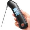 ProfessionaI Meat Thermometer Digital, 3X Faster 0.5 Sec Instant Read, NIST Certified Accuracy 0.5F, 100% Waterproof, Auto-Rotating Bright Display, for Candy/Grill/BBQ, Black & Gray view 1