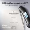 ProfessionaI Meat Thermometer Digital, 3X Faster 0.5 Sec Instant Read, NIST Certified Accuracy 0.5F, 100% Waterproof, Auto-Rotating Bright Display, for Candy/Grill/BBQ, Black & Gray view 3