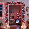 LAMPHOME Red White Valentine's String Lights300FT 600LED (12pk of 50Lights) Fairy Light Decor Indoor & Outdoor Party Patio Bedroom, Xmas Tree Garland Easter Holiday Decoration view 2