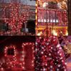LAMPHOME Red White Valentine's String Lights300FT 600LED (12pk of 50Lights) Fairy Light Decor Indoor & Outdoor Party Patio Bedroom, Xmas Tree Garland Easter Holiday Decoration view 4