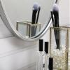ARS Concepts Brilliance, Metal Frame Round Mirror with Decorative Hook 18 Inch in Silver, Midcentury Modern, Silver view 4