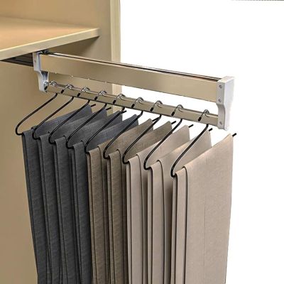 Closet Rod Garment Bar, Hanging Clothes Rods - Extendable Clothes Rail, 30-80 Cm Extendable Clothes Rail, Clothes Rail Closet Organizer, Household Space-Saving Pants Storage Artifact Accessories, Load