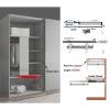 Closet Rod Garment Bar, Hanging Clothes Rods - Extendable Clothes Rail, 30-80 Cm Extendable Clothes Rail, Clothes Rail Closet Organizer, Household Space-Saving Pants Storage Artifact Accessories, Load view 4