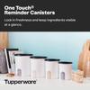 Tupperware One Touch Reminder Canisters 4 Canister Food Storage Set, Dishwasher Safe and BPA Free, (4 Containers, 4 Lids) view 2