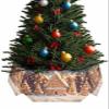 Christmas Tree Collar Christmas Winter Gingerbread House Candy Snow Scene Holiday Tree Skirt Decoration Xmas Tree Ring Stand Base Cover 14.5x10 in 6 PCS view 1