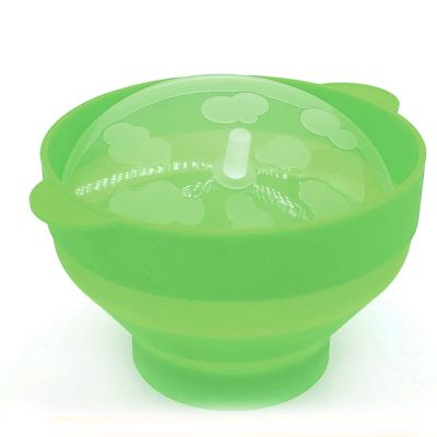 1Pcs Microwave Popcorn Popper, Silicone, 240x200x145mm, 310g, Green, Backing Tools, Food Grade, Easy to Tidy, and Lightweight