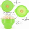 1Pcs Microwave Popcorn Popper, Silicone, 240x200x145mm, 310g, Green, Backing Tools, Food Grade, Easy to Tidy, and Lightweight view 3