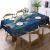 HJBNW Tablecloth Ocean Fish Rectangle Table Cloth Waterproof Wrinkle Free Tablecloths Washable Dining Table Cloths 54 x 72 Inch Decorative Table Cover for Banquets Party Wedding view 2