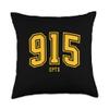 915 El Paso TX Classic Athletic Design Throw Pillow view 1