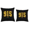 915 El Paso TX Classic Athletic Design Throw Pillow view 3