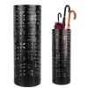 Yosoo Umbrella Stand, Stylish Collapsible and Large Umbrella Holder with Hollow Design, and Ideal for Entryways, Office, Home, Black, 21 inch (Medium) view 3
