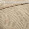 FCBFJSW Luxury Velvet Quilt Set Queen King Size, Lightweight Reversible Velvet Comforter Set, Bedspread Coverlet Quilted Bedding Set with Pillow Shams Camel 240x250cm view 4