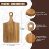 Lounsweer 6 Pcs Thicken Cutting Board Bulk Wood Board for Chopping Serving Charcuterie Material for Laser Engraving Mother' Day Wedding Housewarming Gift view 2
