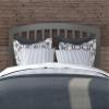 AFI, Richmond Slatted Full Solid Wood Headboard, Grey view 1