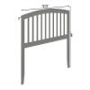 AFI, Richmond Slatted Full Solid Wood Headboard, Grey view 2