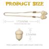 Curtain Holdbacks Boho Tiebacks for Drapes, Farmhouse Cotton Rope Adjustable Tie Backs with Rustic Cute Wood Acorn, Curtain Accessories Holders for Indoor Outdoor Use, Set of 4 view 4