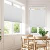 Sulugood No Drill No Tools Blinds, Top Down Bottom Up Blackout Cellular Shades Cordless, Jacquard Fabric Honeycomb Blinds for Indoor Windows,Easy to Install,White,78" W x 48" H view 2
