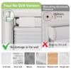 Sulugood No Drill No Tools Blinds, Top Down Bottom Up Blackout Cellular Shades Cordless, Jacquard Fabric Honeycomb Blinds for Indoor Windows,Easy to Install,White,78" W x 48" H view 3