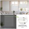 Sulugood No Drill No Tools Blinds, Top Down Bottom Up Blackout Cellular Shades Cordless, Jacquard Fabric Honeycomb Blinds for Indoor Windows,Easy to Install,White,78" W x 48" H view 4