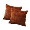 2Pack Pumpkin Fall Decorative Throw Pillow Covers 18*18 inches Autumn Throw Pillow Cases Soft Plush Faux Fur Wool Couch Cushion Case for Chair Sofa Bedroom Room Home Decor (Orange Pumpkin) view 1