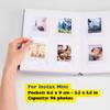 Occasional Motto Personalized 96 Pockets Linen Hardcover Photo Album & Wedding Guest Book With Writing Space - Fits for Instax Mini Film, 2x3 inch instant photos (Lavender Purple) view 2