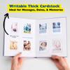 Occasional Motto Personalized 96 Pockets Linen Hardcover Photo Album & Wedding Guest Book With Writing Space - Fits for Instax Mini Film, 2x3 inch instant photos (Lavender Purple) view 3