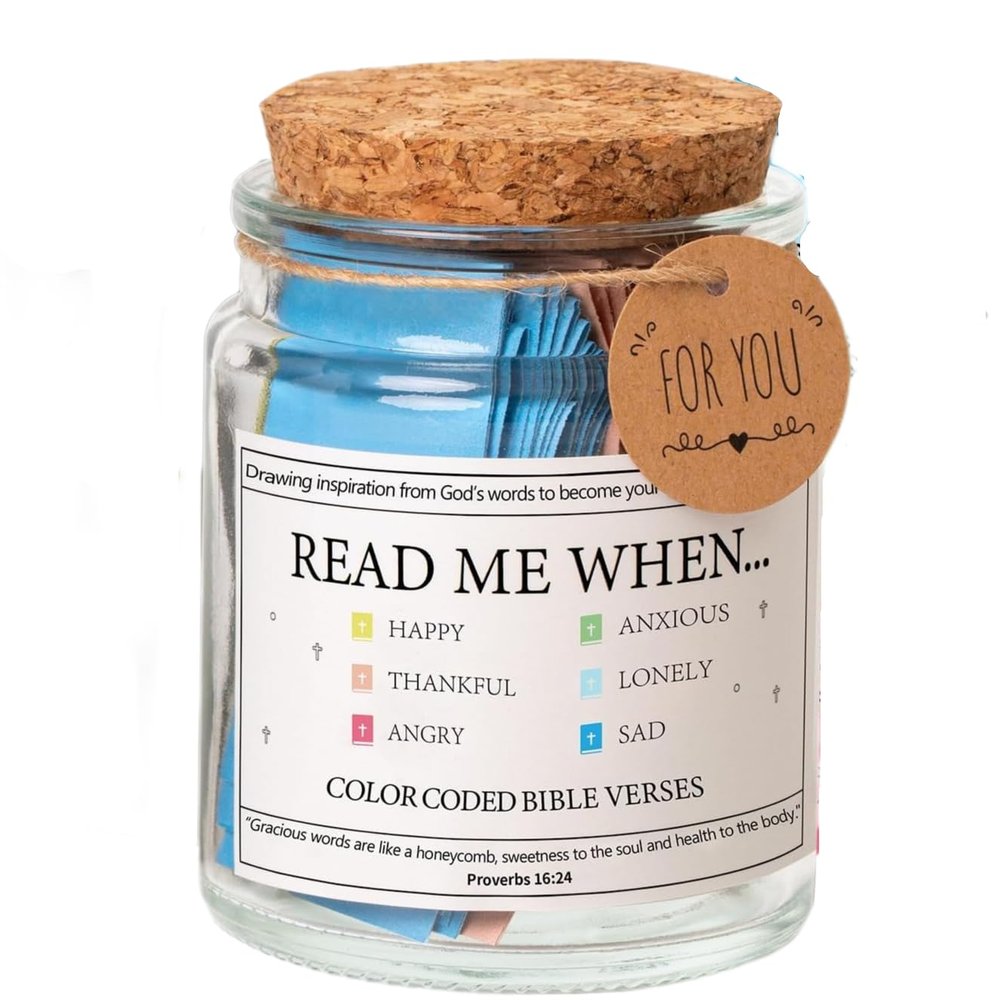 90 items Bible Verse Jar, Read Me When Bible Verses Jar, Christian Gifts For Women, Birthday Gifts For Women, Bible Accessories, Prayer Jar, Christian Gifts For Mom, Christian Gifts For Men Lagnlnaoy