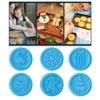 6 Pieces Silicone Cookie Christmas Theme Tree Shape Kitchen Baking Tools Kids Easy To And Store view 2