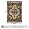 HDESDIS Minimalist Geometric Throw Blanket, Soft Cozy Warm Abstract Floral Art Deco Flannel Blankets for Sofa Couch Bed, 30x40 Inch view 2