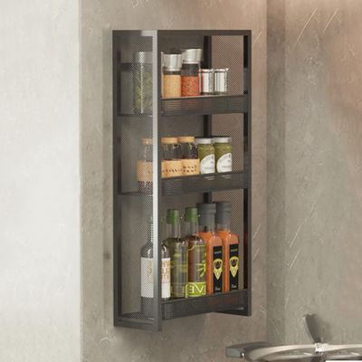 Farmhouse Medicine Cabinet, Bathroom Cabinet with Storage, Wall Shower Niche, Bathroom Cabinet Wall Mount, Over The Toilet Storage Cabinet, for Living Room, dormitories, Kitchen, Laundry Room(Black,30