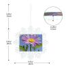 Christmas Ornaments Purple Daisy Snowflake Ornaments Christmas Hanging Plastic Glitter Snowflake Ornaments Christmas Tree Decorations for Winter Wonderland Party view 4