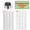 Round 304 Stainless Steel Vent Covers Ventilation Grill Hood Stainless Steel Round Wall Vent Outlet With Screen Mesh Vent Cover Dryer Vent Covers External Extractor Wall Vent Outlet(160mm/6.3in) view 2