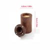 SENBAILU Toothpick Holder Solid Wood Toothpick Box Restaurant Home Black Walnut Round Toothpick Holder Toothpick Holder Dispenser(1) view 2