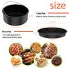 Abizarch 2Pcs Air Fryer Accessories, 8 Inch Air Fryer Pizza Cake Pan and Baking Cake Barrel Deep with Non-Stick Coating,Round Airfryer Baking Cake Pan Accessory Set view 4