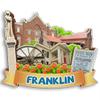 Franklin Tennessee USA 3D Fridge Magnet Wooden City Travel Souvenir Refrigerator Stickers Home Kitchen whiteboard Decor view 1