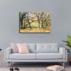 Paul Cezanne Wall Art - Trees And Houses - Nature Classic Post Impressionism Poster Canvas Image Printing Wall Art Decor Aesthetics Living Room Bedroom Home Background Famous Paintings Printmaking (12x18inch-Farmed) view 2